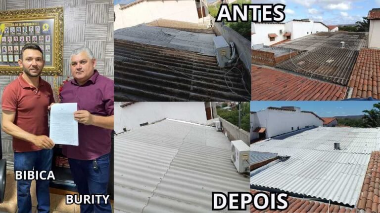 Reforma na cobertura da câmara de Nova Palmeira