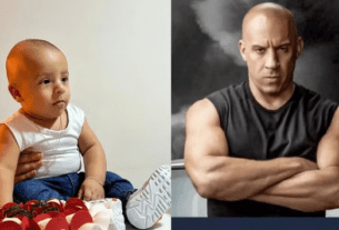 Bebê e Vin Diesel.