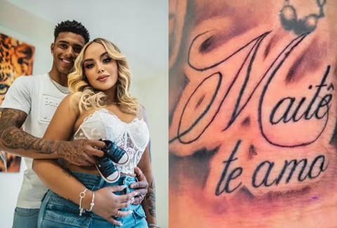 Ex-jogador do Real Madrid descobre que não é pai de filha com influencer após tatuar nome da criança