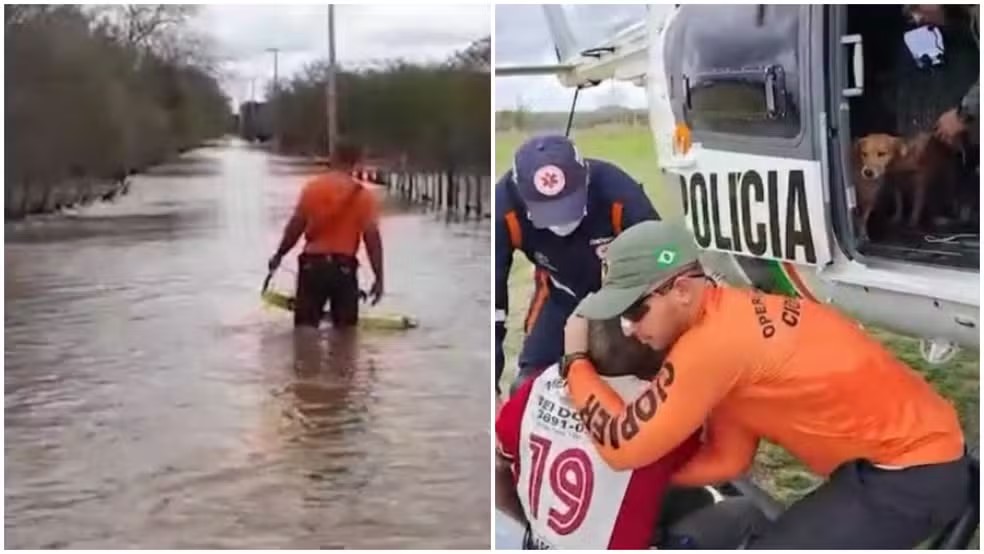 Barragem rompe após chuvas e deixa moradores ilhados