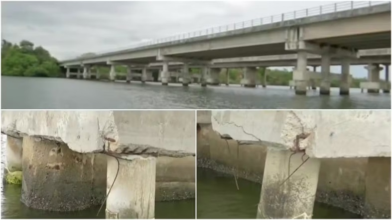 Ponte em situação crítica no Ceará