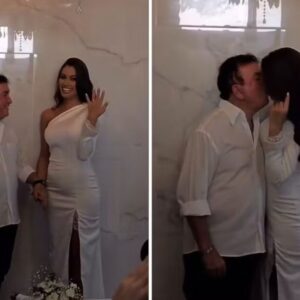 Miss Calita Franciele oficializa casamento com Amado Batista, 50 anos mais velho