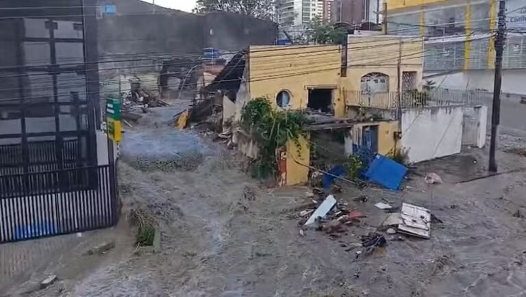 Tubulação rompeu
