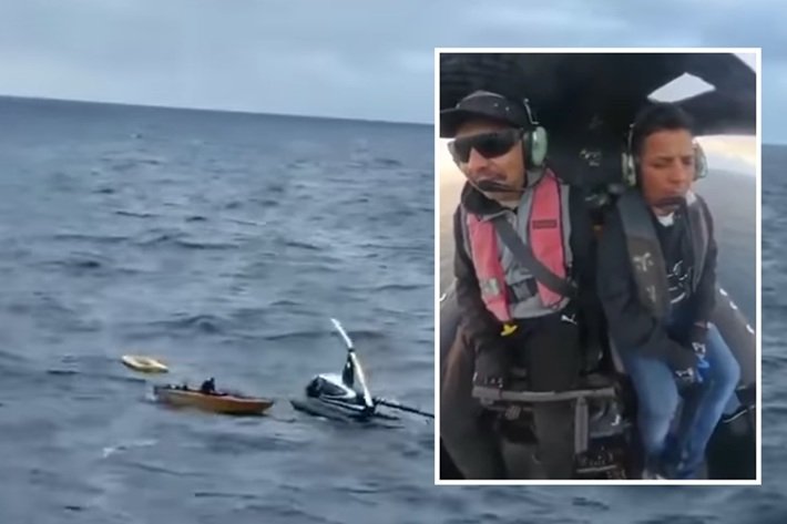 Pouso no oceano