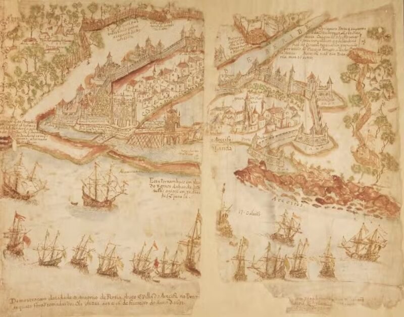 Mapa inédito mostra cerco português que expulsou os holandeses do Brasil em 1654; veja imagens do documento