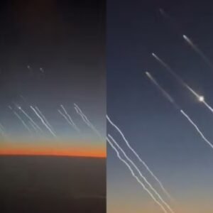Passageiro flagra mísseis lançados pelo Irã da janela do avião; veja vídeo