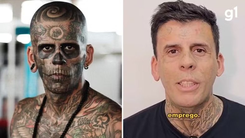 Homem mais tatuado do Brasil