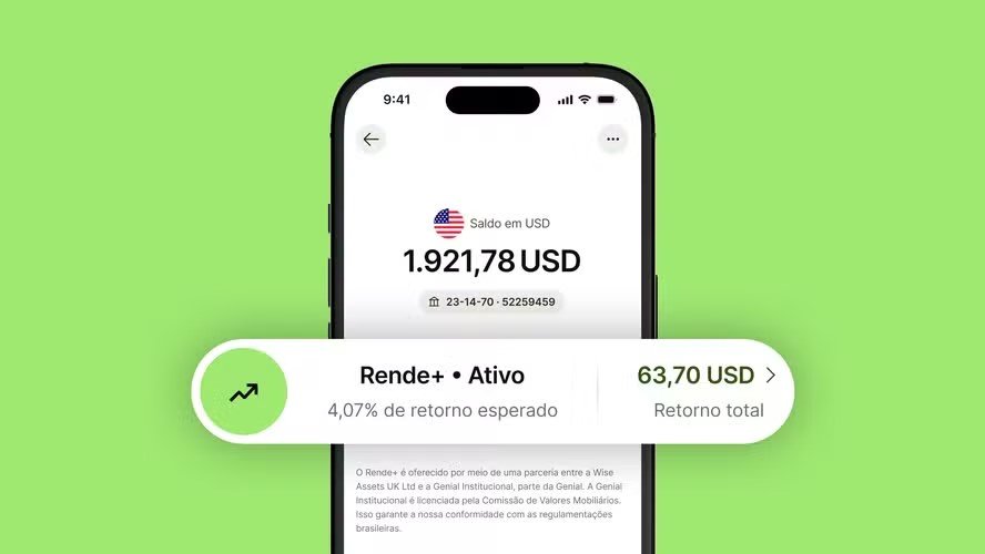 Wise lança ‘caixinha’ com rentabilidade em dólar, euro e libra esterlina; veja como funciona