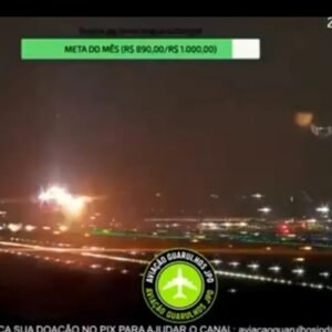 Motor de avião explode após decolagem em Guarulhos