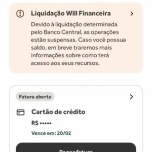 App do Will Bank congela operações, mas ainda mostra cobrança de cartão; veja o que fazer se for cliente