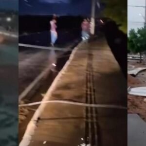 Tempestade com ventos fortes e raios causa transtornos no Vale do Piancó