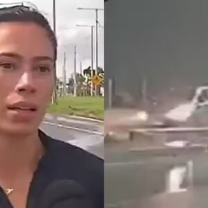 ‘Só deu tempo de frear e jogar o carro para a lateral’, diz motorista que escapou de cair em cratera após desabamento de estrada