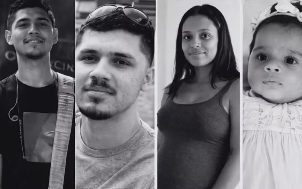 Amigos e familiares se despedem de família morta em acidente na SE-226