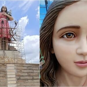 Menina Benigna: criança beatificada pelo Vaticano ganha estátua da altura do Cristo Redentor