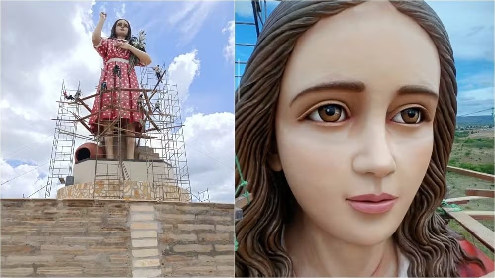 Menina Benigna: criança beatificada pelo Vaticano ganha estátua da altura do Cristo Redentor