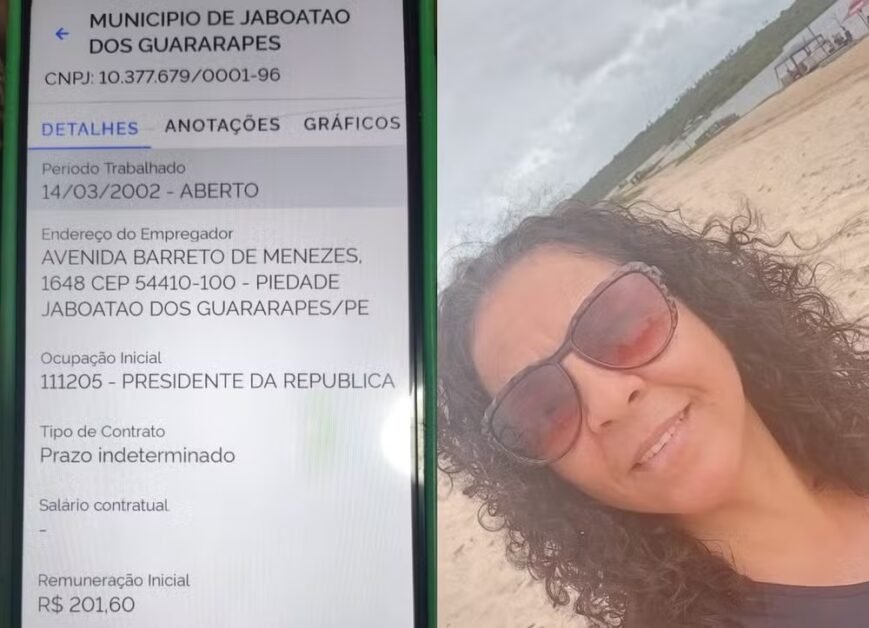 Técnica de enfermagem é registrada como presidente da República há 24 anos e descobre erro ao procurar emprego