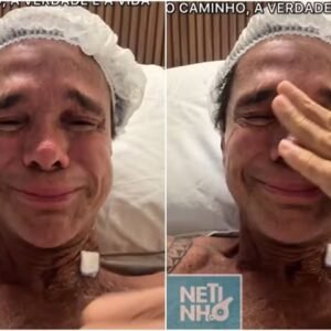 Cantor Netinho chora em hospital após expor volta do câncer: ‘Vai dar tudo certo’