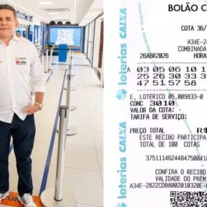 Dono de lotérica no Ceará é um dos ganhadores de prêmio de R$ 168 milhões na Mega-Sena
