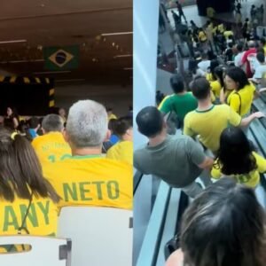 Na hora do jogo do Brasil, shopping fica sem energia e multidão vai embora às pressas