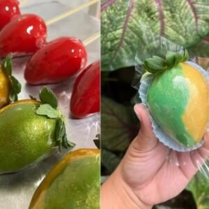 Ele voltou! Morango do amor ganha versão verde e amarela e vira ‘Morango do Hexa’