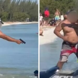 Banhista tenta atirar contra velejador durante discussão, mas disparos falham