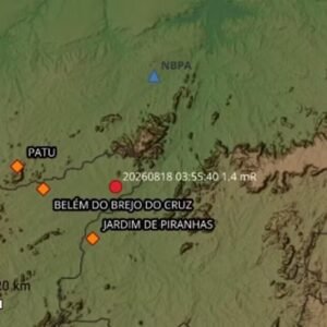 Tremor de terra é registrado no Sertão da Paraíba