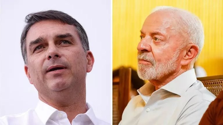 Pesquisa BTG-Nexus mostra cenário de empate técnico Flávio Bolsonaro e Lula